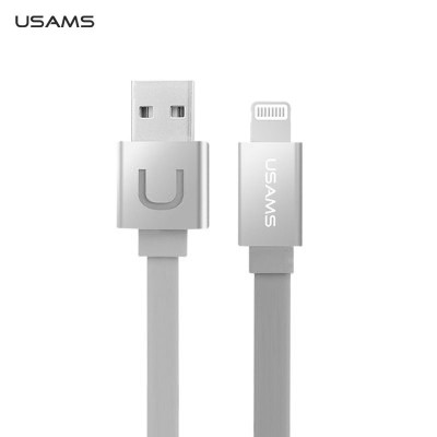 Други USB кабели  USB кабел тип лента USAMS за Iphone 5/5s/5c/6/6plus/iPod touch 5/iPod nano 7 бял